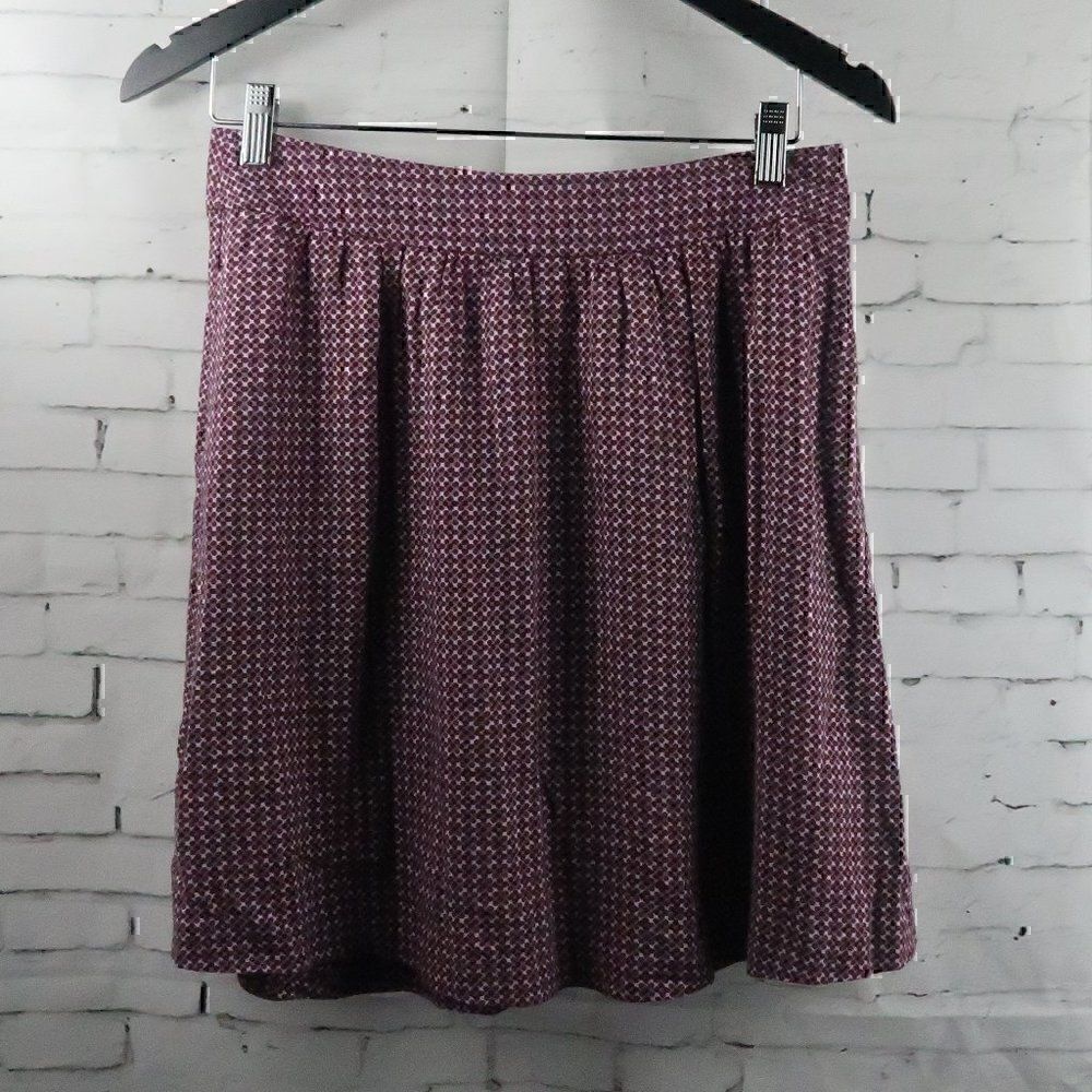 GAP PURPLE POLKA DOT SKATER SKIRT SIZE 0